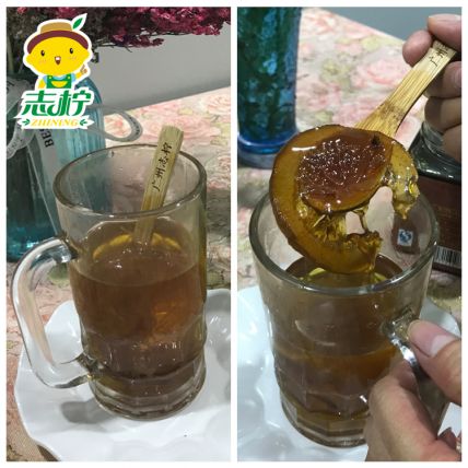柠檬膏饮料实拍展示